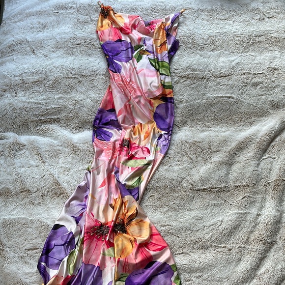 Floral bodycon dress - L - Picture 4 of 5